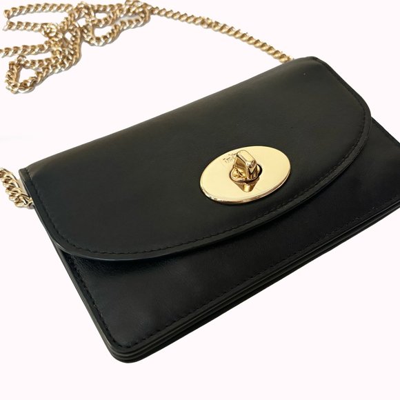 Coach Black Smooth Leather Crossbody - Picture 2 of 6